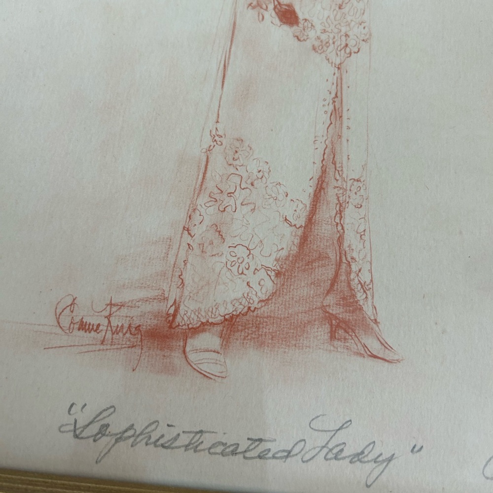 🛑SOLD🛑 Lithograph Art Print "The Sophisticated Lady"Connie King  Signed - Picture 4 of 11